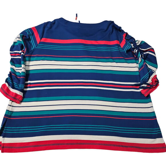 Ruby Rd. Womens Top Multi-Color Size 2X Polyester Blend 3/4 Sleeve Stretch - Picture 2 of 12